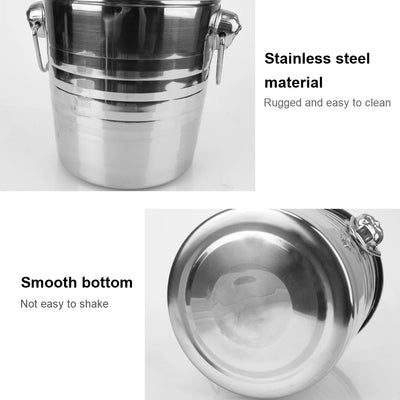 Wine Beer Cooler Bucket 5L Stainless Steel For KTV Bar Kitchen Party Barware Champagne Wine Beer Bucket Ice Cube Maker