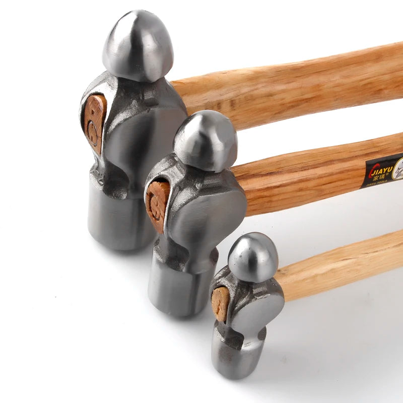 Martillo de Bola Pein de Acero de Alto Carbono con Mango de Madera - Tamaños de 0.5P a 3P