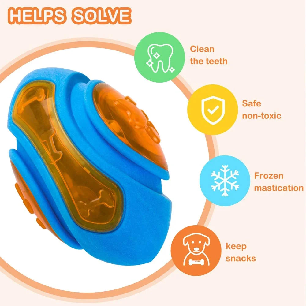 Hundekauspielzeug-Ball, interaktives Poolspiel, schwimmend, bissfest, quietschendes Gummi-Zappelspielzeug, Zubehörprodukt