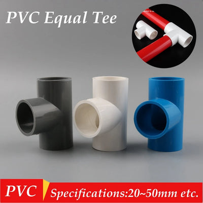 PVC-T-Stück-Anschluss für Aquarien, Wasserrohre, Bewässerungsadapter, Heimwerkerwerkzeuge, Gartenwasseranschlüsse, UPVC-Rohrverbindungen
