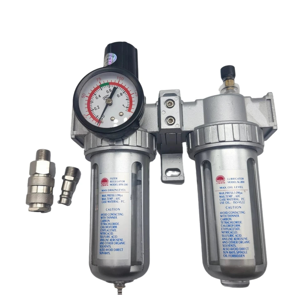 SFC-400 SFC-300 SFC-200 Compresseur d'air Filtre Régulateur Séparateur d'huile et d'eau Piège Filtre Valve régulatrice Vidange automatique