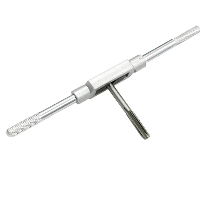 3F Jeu de tarauds métriques à filetage manuel M3 M4 M5 M6 M8 avec clé à taraud réglable 1/16-1/4"
