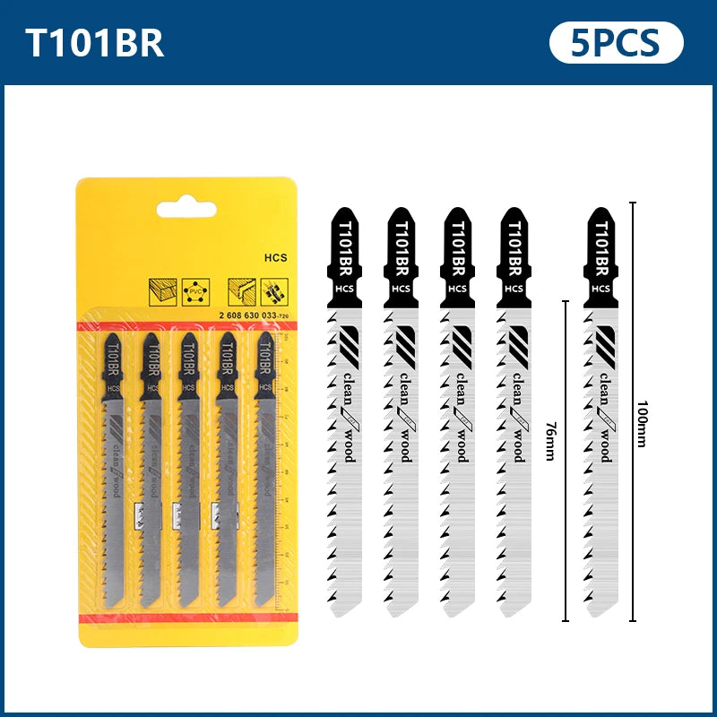 5pcs T101BR Jigsaw Blades Set T