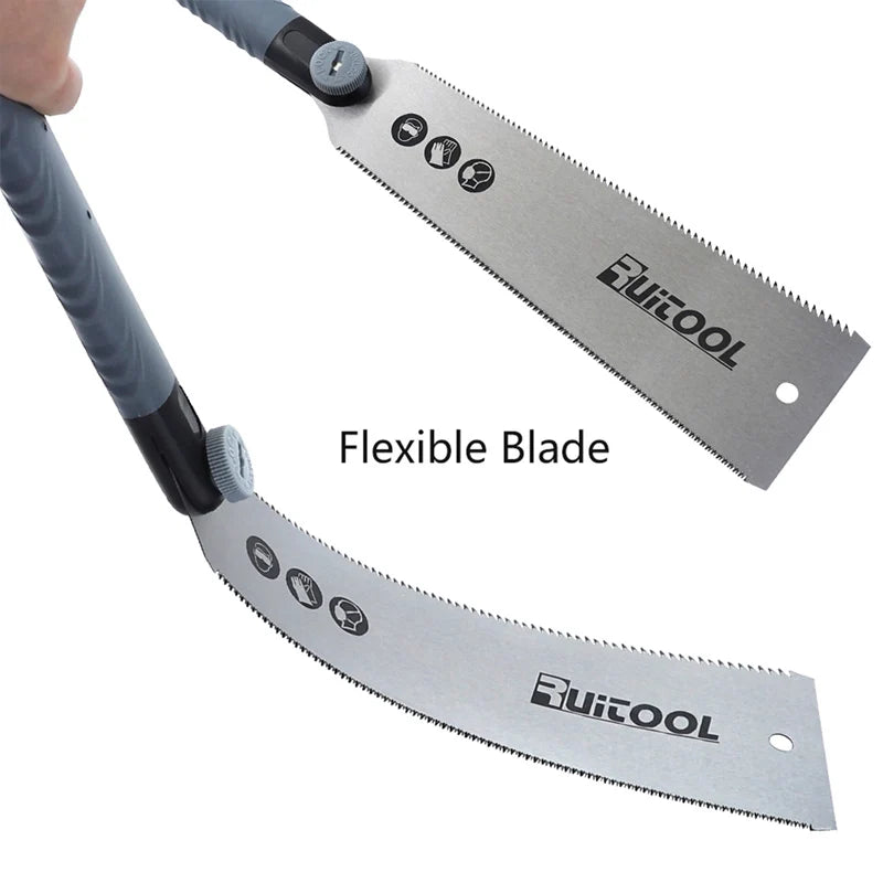 Sierra japonesa de tracción 250mm SK5 de doble cara con dientes de 3 bordes y hoja flexible