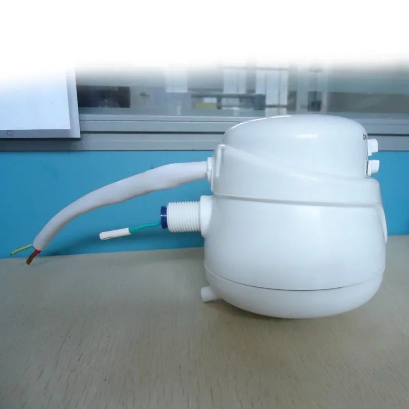 Scaldabagno elettrico istantaneo ad alta potenza da 5400W con soffione rotondo - Rubinetto da bagno LB88 con regolazione della pressione a 3 velocità