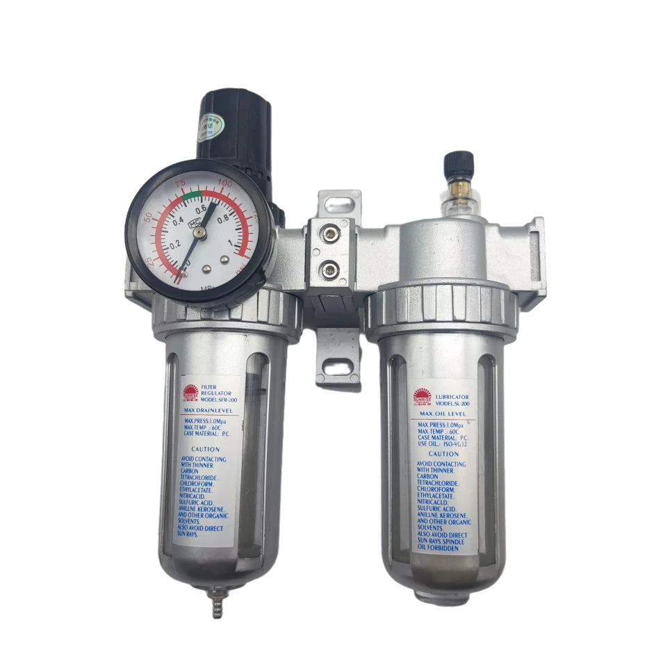 SFC-400 SFC-300 SFC-200 Compresseur d'air Filtre Régulateur Séparateur d'huile et d'eau Piège Filtre Valve régulatrice Vidange automatique