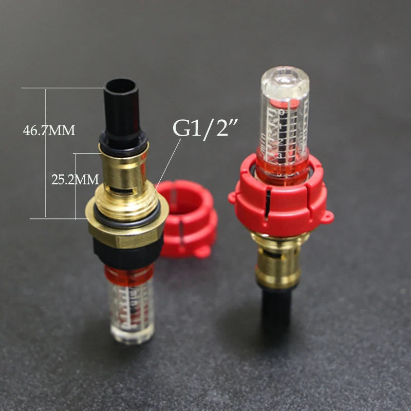 Débitmètres pour collecteur de chauffage au sol (1/5/10/20 pièces, 1/2" remplacement DIY)