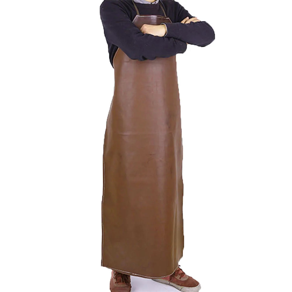 Heavy-Duty Leather Welding Apron : Protection Résistante aux Flammes pour Soudeurs et Forgerons