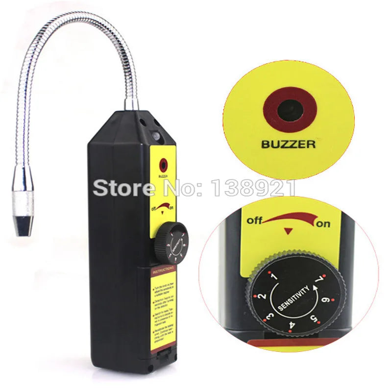 Détecteur de fuite fréon CFC HFC gaz halogène réfrigérant moniteur d'air climatisation R22a R134a compteur de gaz réfrigération automatique