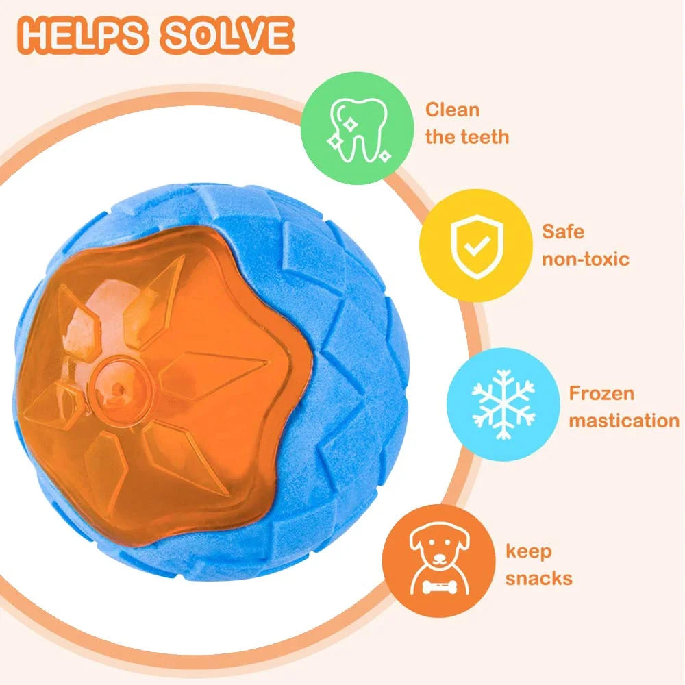 Hundekauspielzeug-Ball, interaktives Poolspiel, schwimmend, bissfest, quietschendes Gummi-Zappelspielzeug, Zubehörprodukt