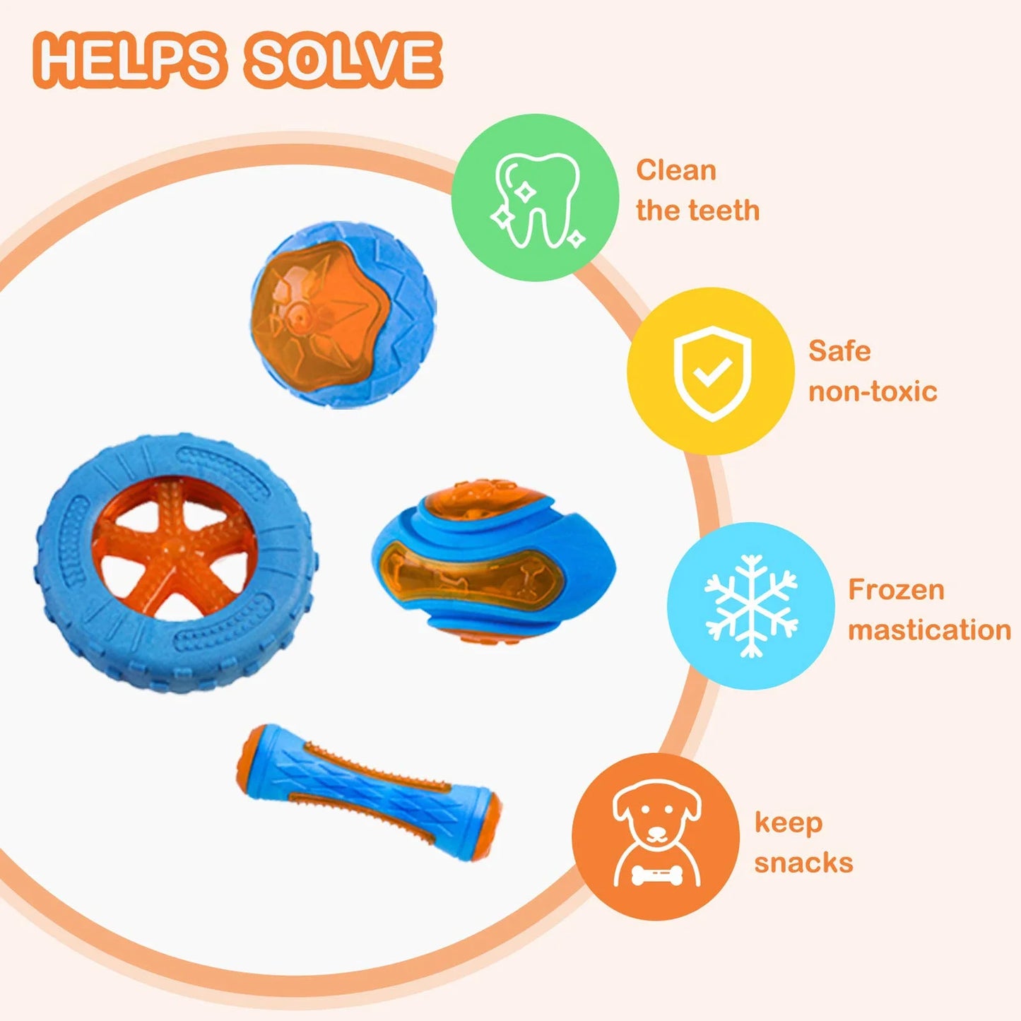 Hundekauspielzeug-Ball, interaktives Poolspiel, schwimmend, bissfest, quietschendes Gummi-Zappelspielzeug, Zubehörprodukt