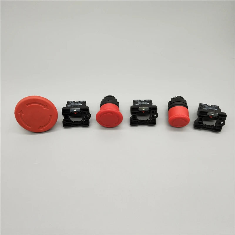 Emergency Stop Bouton-poussoir champignon rouge NC Interrupteur de commande électrique de démarrage