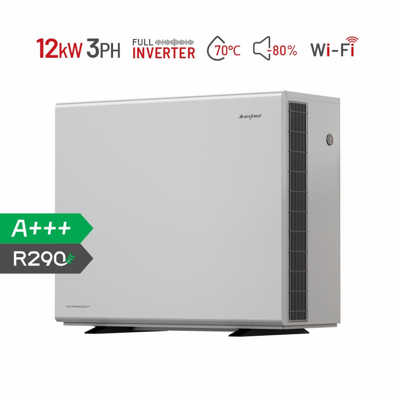 Zealux Inverboost Pad R290 7kW~16kW Air Source Heat Pump Monoblock  - Inverboost Multifunctional ASHP hot water