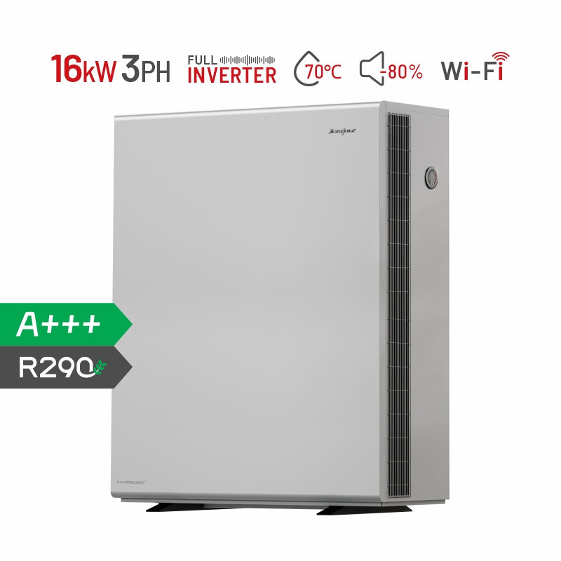 Zealux Inverboost Pad R290 7kW~10kW Air Source Heat Pump Monoblock - Inverboost Multifunctional ASHP hot water