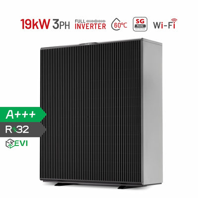 Bomba de Calor de Fuente de Aire Monobloque Zealux Inverboost Plus EVI 19kW 3T - Ventiladores Dobles - Bomba de Calor Multifuncional Inverboost ASHP para Agua Caliente