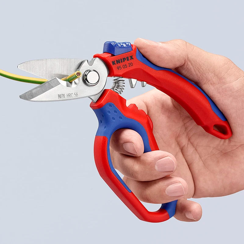 Cisailles d'électricien coudées de 6,25" - Coupe-câble et fil à 45°