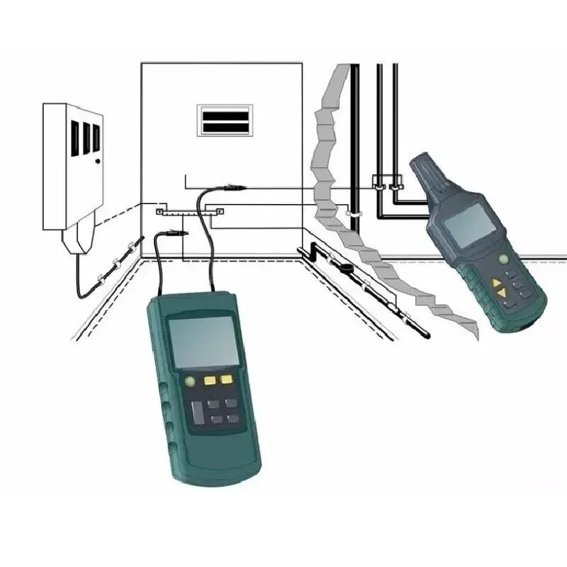 MS6818 Testeur de Câbles Professionnel 12-400V AC/DC Localisateur de Tuyaux Métalliques Inspection Murale Souterraine Détection de Coupure et Court-Circuit