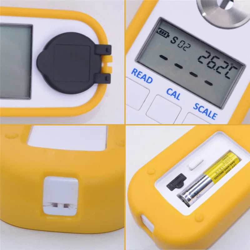 Antigel Réfractomètre 4 en 1 Compteur d'antigel automobile Testeur de fluide d'urée pour voiture Détecteur de concentration de glycol