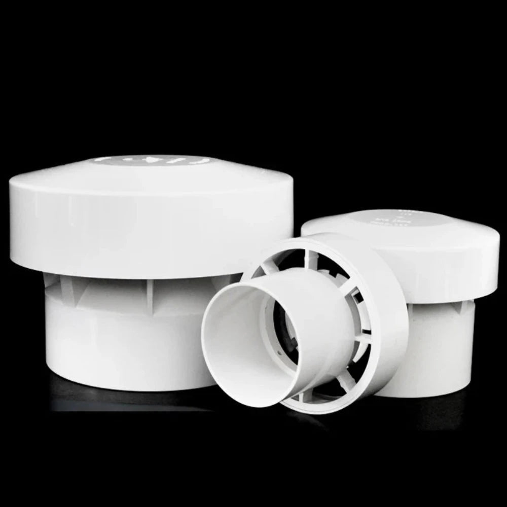 Valve de succion en PVC de haute qualité avec drainage, ventilation automatique et échange d'air 50 75 110 160 Capuchon de pluie multifonctionnel