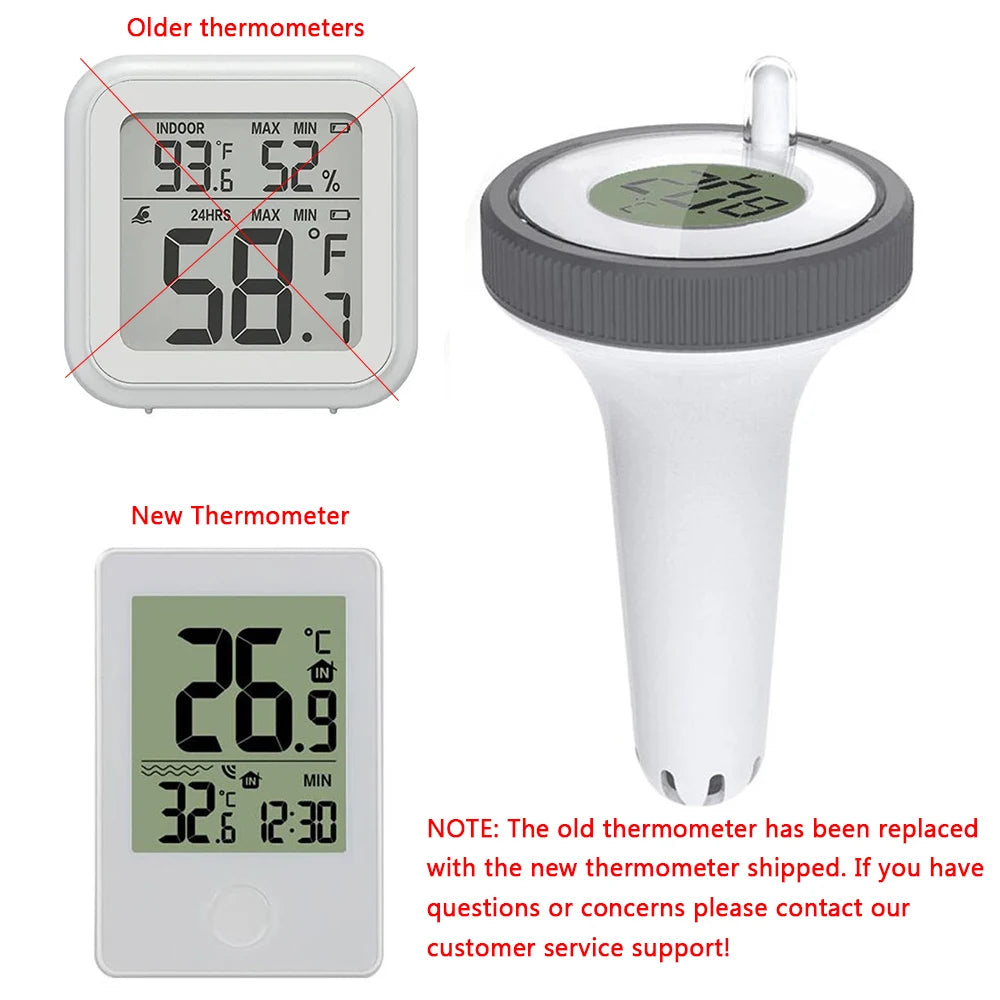Wireless Thermometer LED Digital Display Electronic Thermometer Kit Waterproof Temperature Sensor