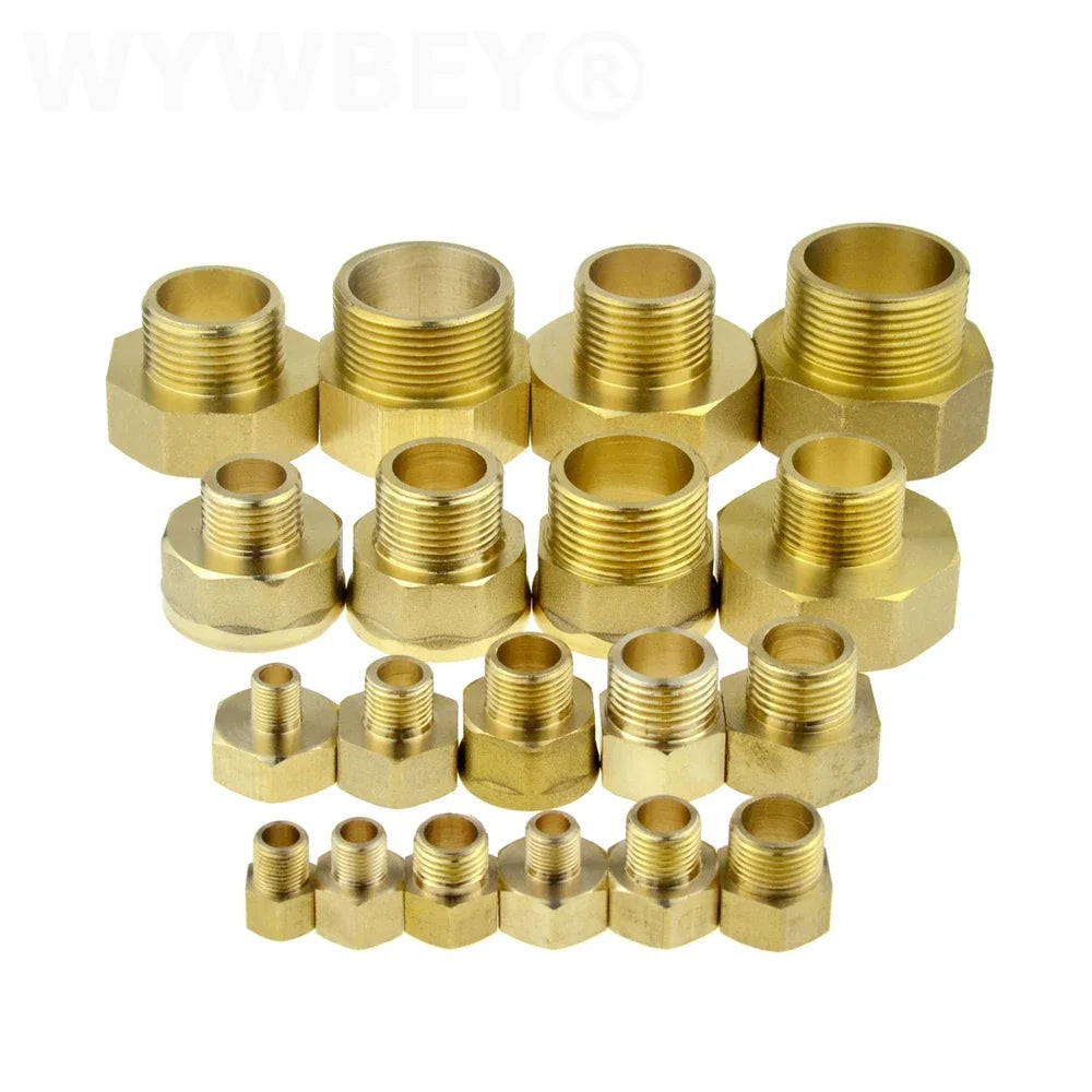 ERGAOBOY 2 pezzi raccordo per tubi in ottone, nipplo esagonale riduttore, connettore accoppiatore BSP maschio da 3/8 x 1/4 per acqua/olio/gas ERGAOBOY 2 pezzi raccordo per tubi in ottone, nipplo esagonale riduttore, connettore accoppiatore BSP maschio da 3/8 x 1/4 per acqua/olio/gas