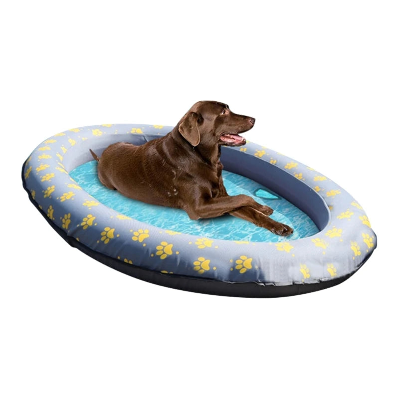 Dog Float Pool Inflatable Swimming Float for Puppies Floating Raft for Pool/Travel/Summer Supplies