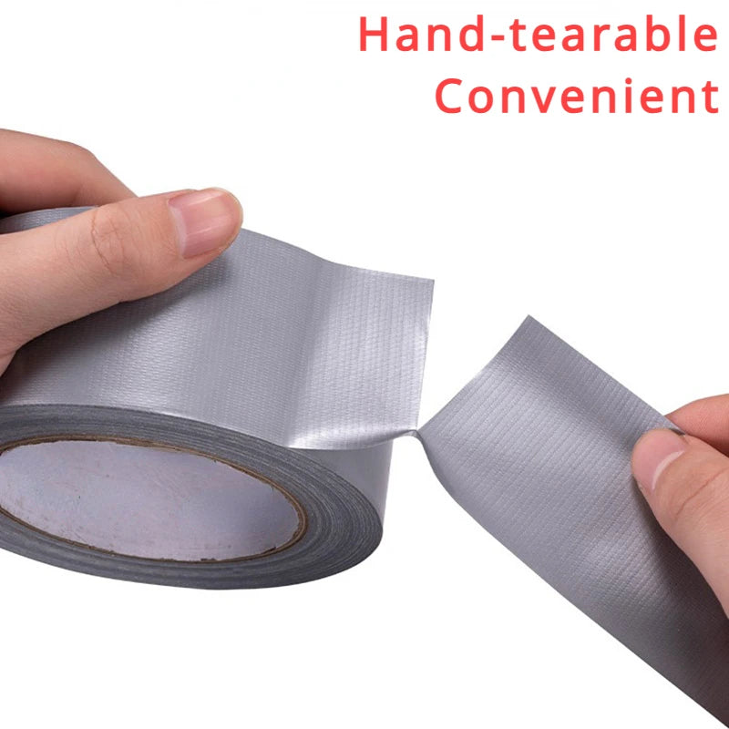 1 Rolle silbergraues Gewebe-Klebeband, wasserdichtes Bodenklebeband mit starkem Klebstoff