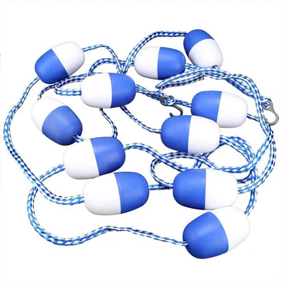 5M Schwimmbad-Sicherheits-Schwimmleine mit 11 Bojen, Nylonseil-Spurteiler, langlebige ABS-Schwimmleine für Pooltrennung und Wassersicherheit