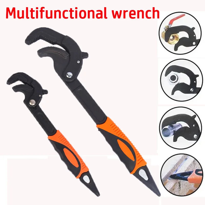Llave Inglesa Universal de Acero al Carbono - Herramienta de Mano Multifuncional para Fontanero
