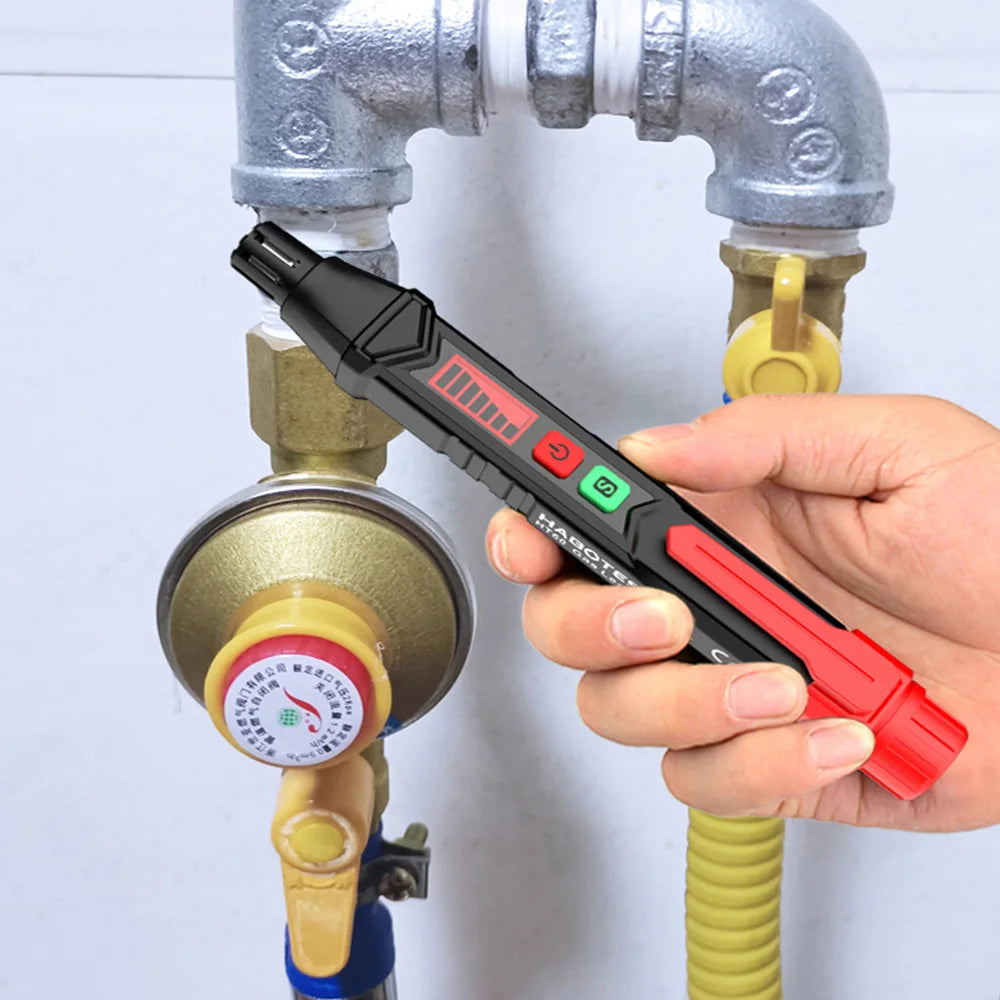Détecteur de Fuite de Gaz 0-1000PPM Alarme Sonore & Écran Détecteur de Gaz Naturel Inflammable Combustible Méthane Mini