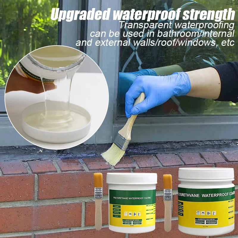 Transparent Waterproof Coating Sealant Agent Wall Leak Repair Material Invisible Glue For Roof Leakage Crack Seepage 30/300g