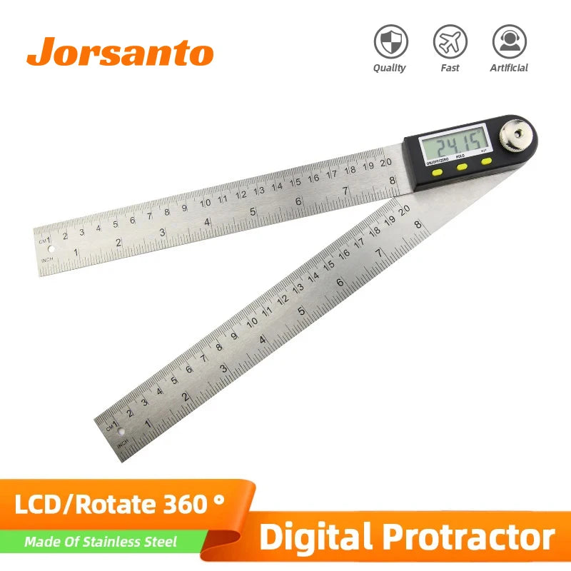 Goniomètre rapporteur électronique jauge numérique outil de mesure d'angle règle multi-angle outils de travail du bois mètre détecteur d'angle 360