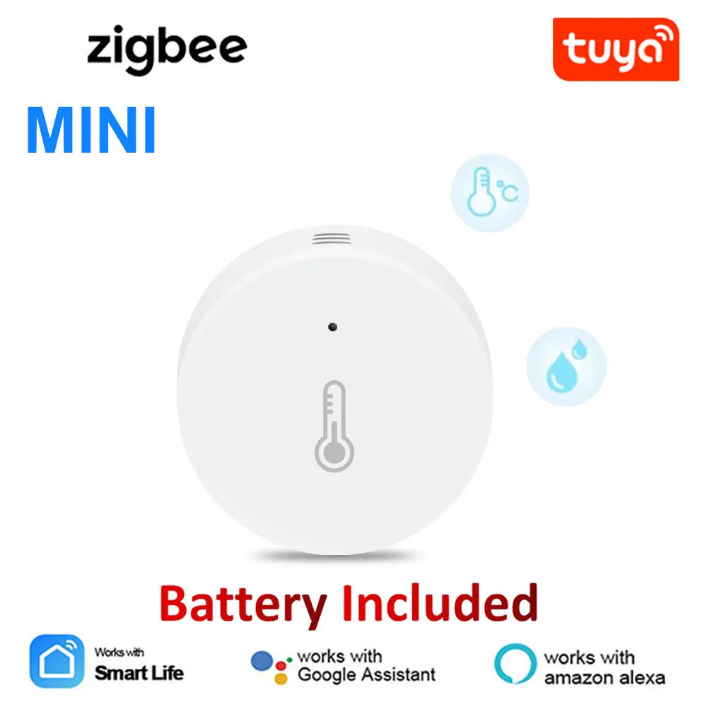 Tuya Zigbee 3.0 Temperature and Humidity Sensor Remote Monitor By Smart Life APP