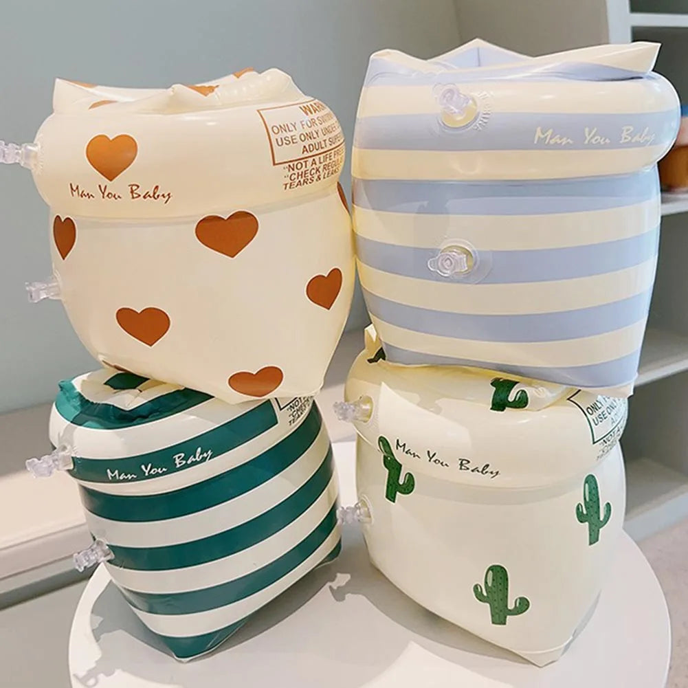 Flotteurs de bras de bain rétro à double airbag