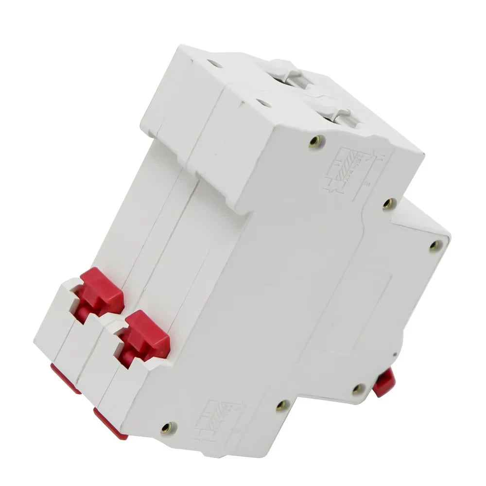 2 Pôles 3A/6A/10A/16A/20A/32A/40A/50A/63A 400V~ Disjoncteur Miniature Type C Montage Rail Din 35mm Capacité de Coupure