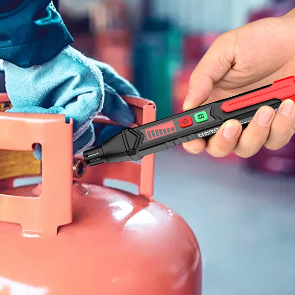 Détecteur de Fuite de Gaz 0-1000PPM Alarme Sonore & Écran Détecteur de Gaz Naturel Inflammable Combustible Méthane Mini