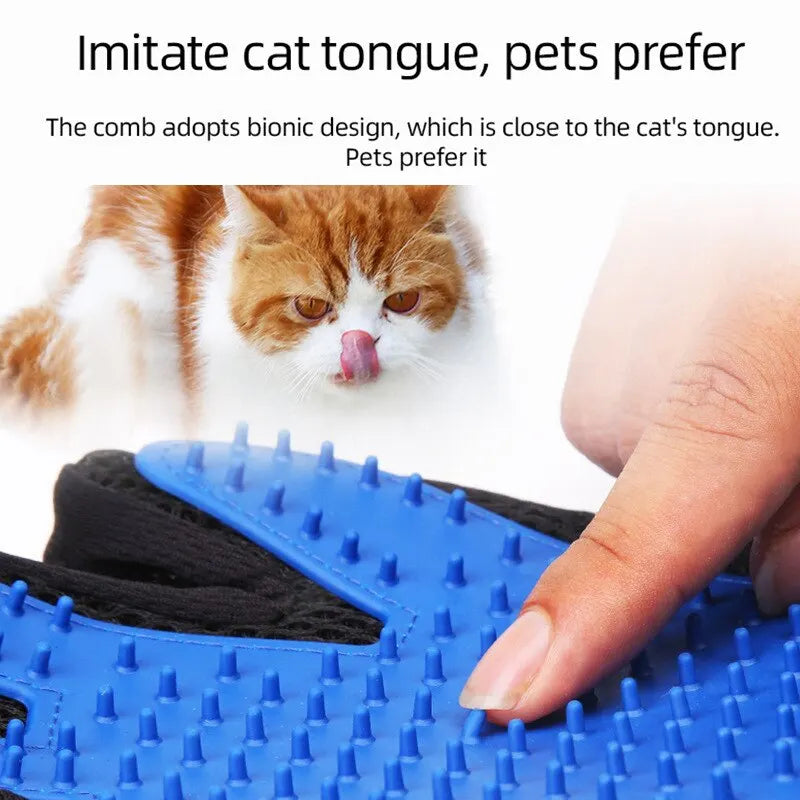 Guanti in Silicone per la Rimozione dei Peli di Cani e Gatti - Guanti da Toelettatura Resistenti