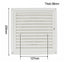Ventilation Grille end insect screen Plastic Ventilation Cover ABS Ventilation System for External and Internal Ducting Heating Cooling