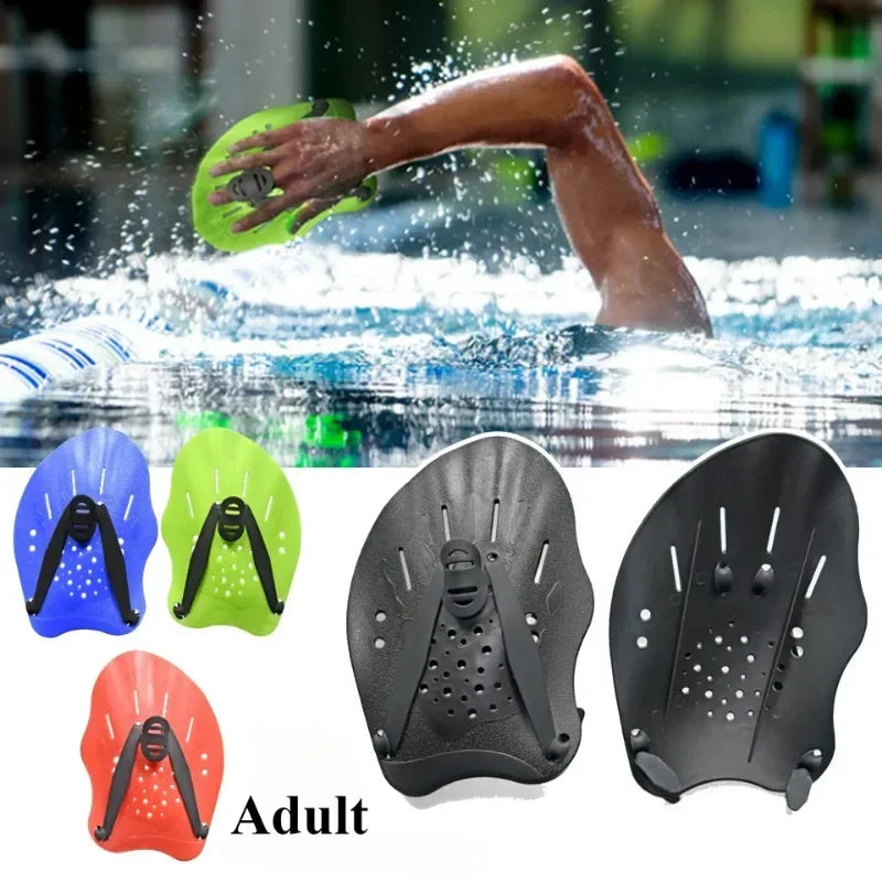 Swimming Training Silicone Hand Web Protectors Adjustable Freestyle Hand Pu