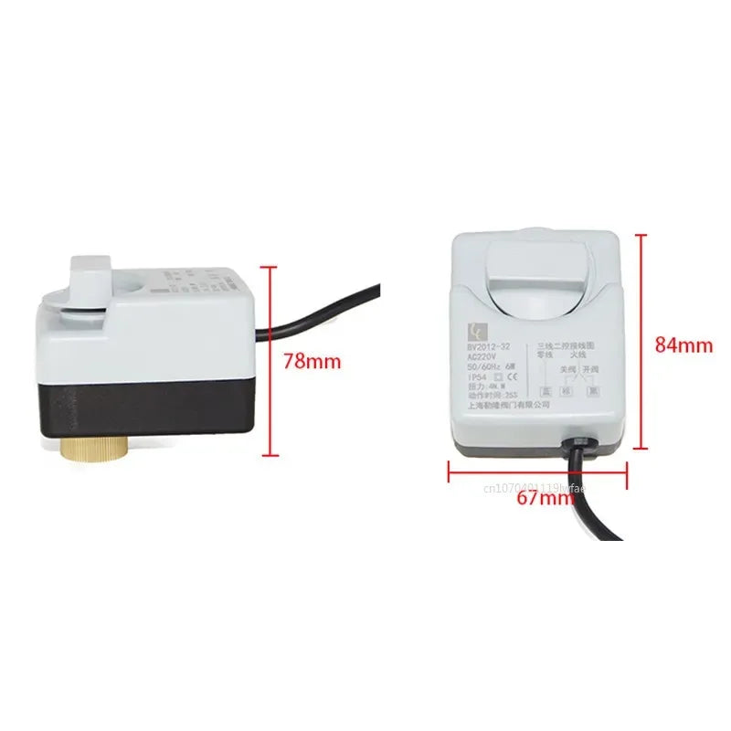 AC220V Messing Motorisierte Kugelhahn mit Handschalter Elektrischer Antrieb DN15 bis DN40 Zwei-Wege-Drei-Wege-Steuerung