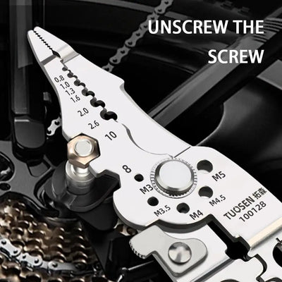 Wielofunkcyjny ściągacz izolacji, zaciskarka i przecinak do kabli - szczypce do naprawy przewodów i narzędzia ręczne