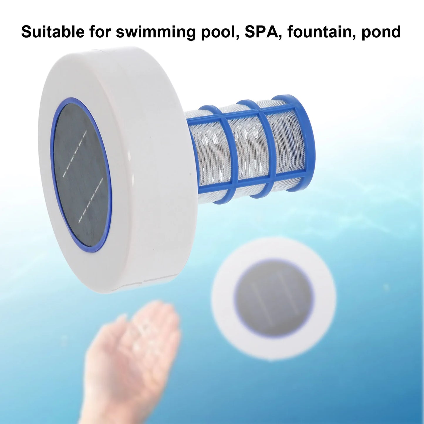 Solar Powered Pool Lonizer Cleaner