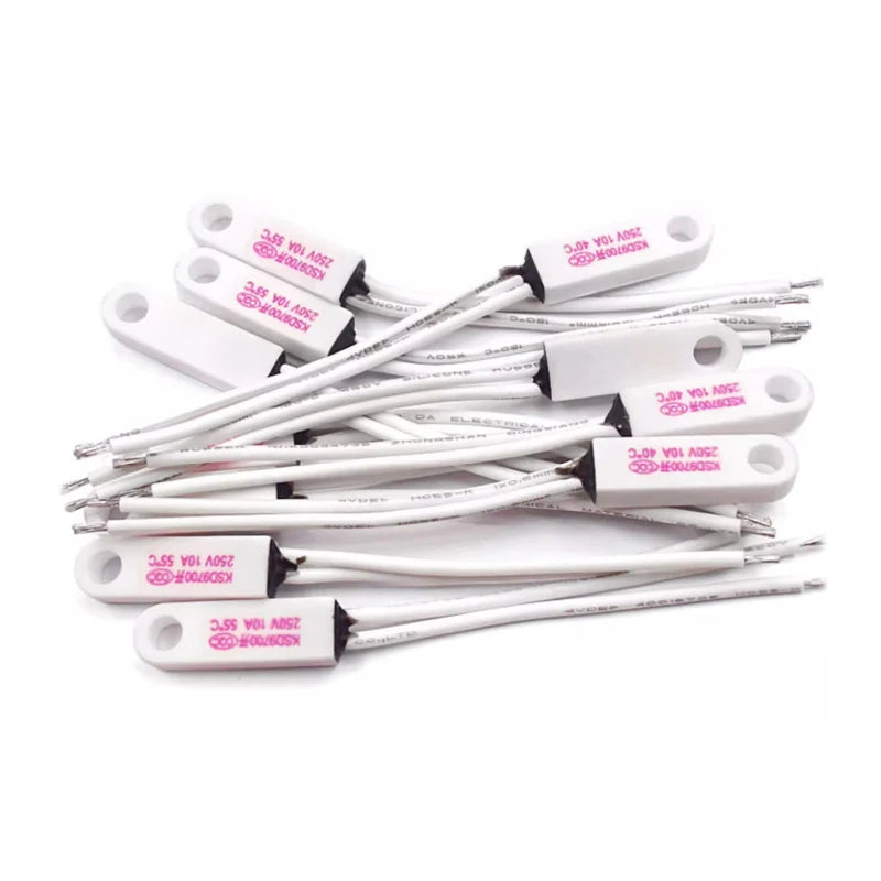 KSD9700 Céramique avec trous Interrupteur de contrôle de température 40 degrés 150 degrés Normalement ouvert Normalement fermé 10A 250V Thermomètre