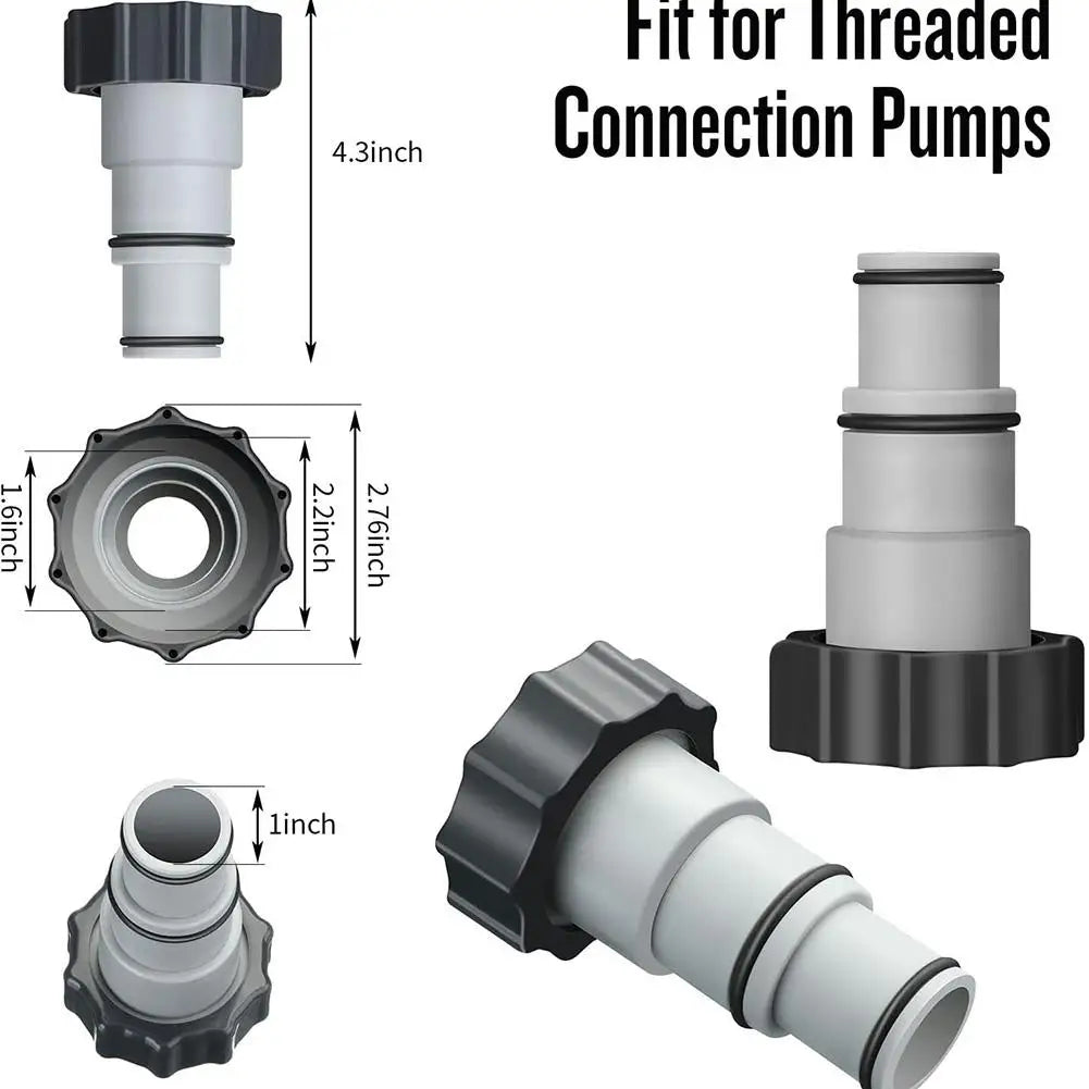 Pool Hose Adapter for Sand Pump | Type B Hose Connector for Intex Pool Filter Pumps