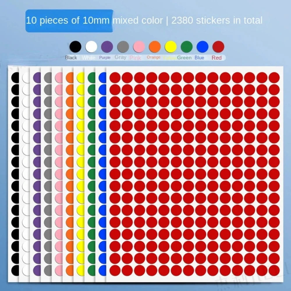 Colorful Dot Labels