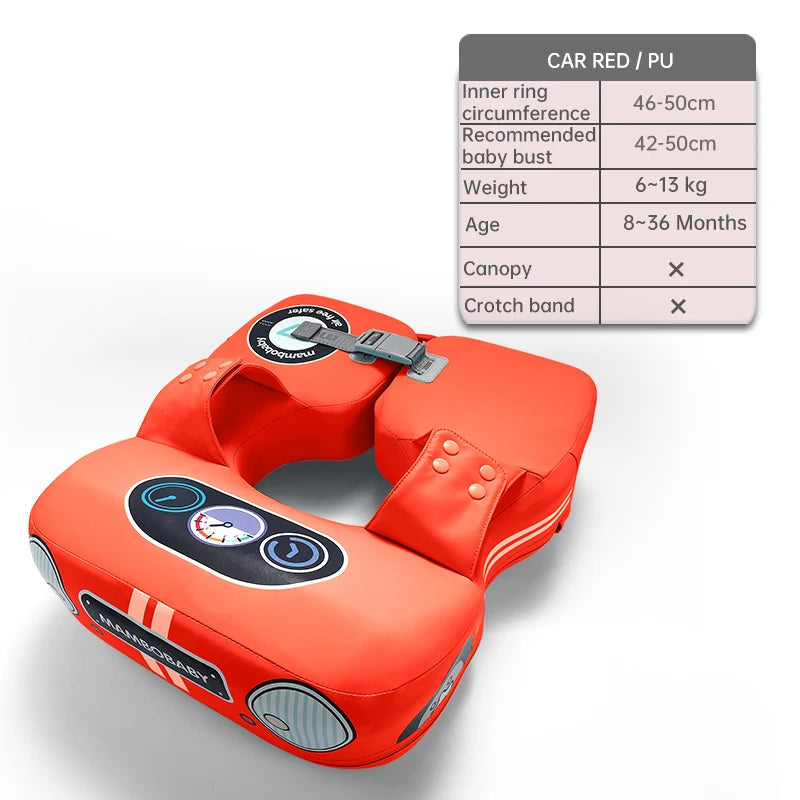 Salvagente per Bambini 6 Mesi – 7 Anni con Tettuccio Rimovibile – Non Gonfiabile, Comodo e Protettivo