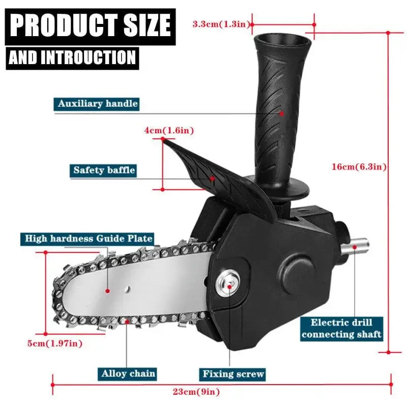 Kit de mini tronçonneuse sans fil – Portable, léger, opération à une main