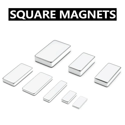 20-200Pcs Super Strong Neodymium Magnets 10/15/20mm X 5/10mm X 3mm N35 NdFeB Block Magnets Square Magnets Refrigerator Stickers
