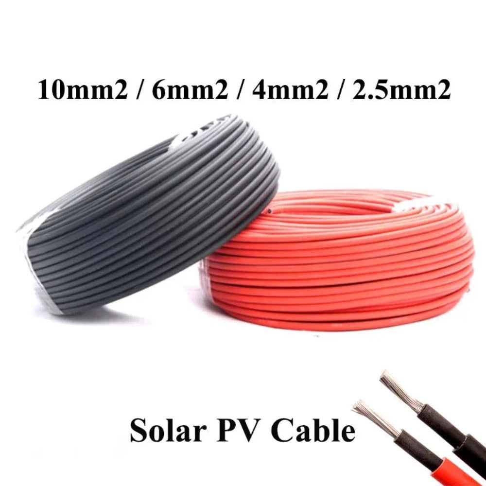 Câbles de connexion électrique solaire isolés en PVC