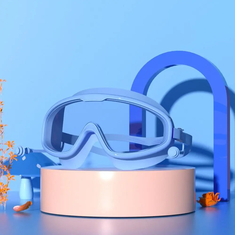 Schwimmbrille für Kinder und Kleinkinder 3-15 Jahre, Antibeschlag, auslaufsicher, klare weite Sicht